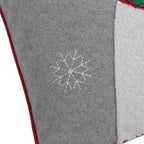 VG|grey-snowman|Christmas Decorative Accent Throw Pillow Case Cushion Cover for Sofa Couch Chair