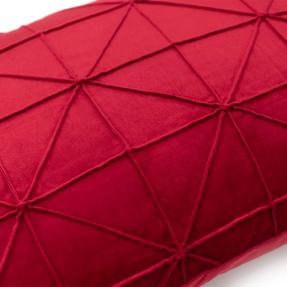 VG|red|Velvet Pillow Cover