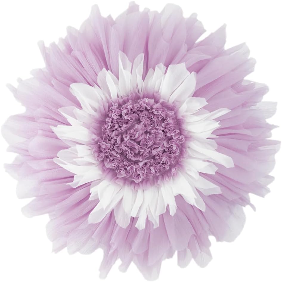 Decorative 3D Flower Shaped Throw Pillow - Purple / 14 Inch