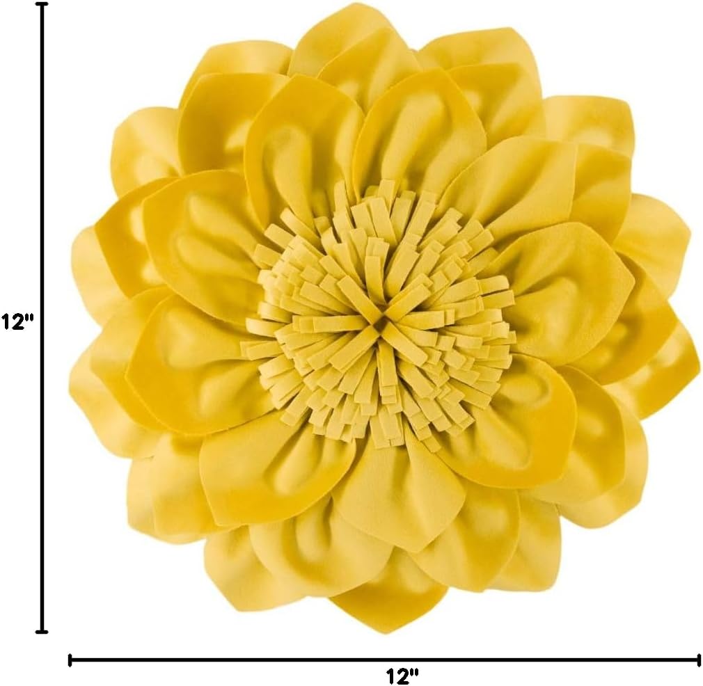 VG|yellow|Decorative Throw Pillow with Insert