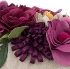 VG|3dflower-c-magenta|Decorative 3D Flower Throw Pillow Covers