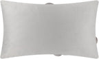 VG|gray|3D Flowers Throw Pillow Cover Decorative Soft Velvet Accent Floral Cushion Lumbar Pillowcase for Bed Sofa Couch Living Room