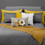 VG|white-new|3D Flower Throw Pillow Cover