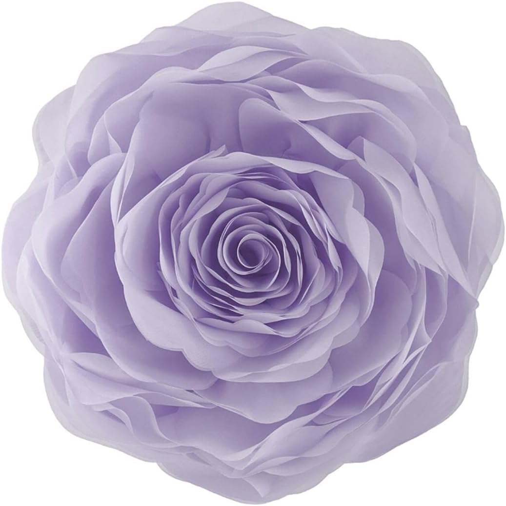 VG|purple|3D Flower Throw Pillow Cover