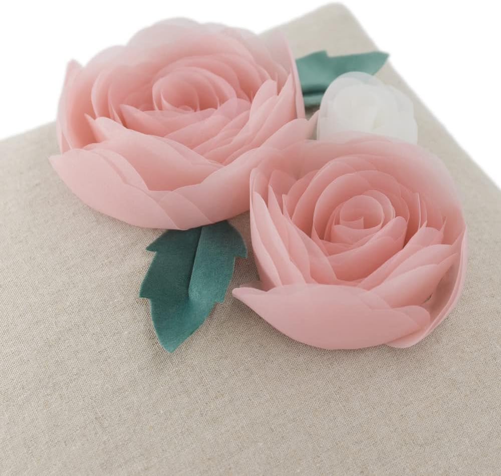 VG|c|De or tive 3D Flower Throw Pillow overs ent Flor l Pink Pillow ses for ou h Bed Home Living Room F rmhouse De or h