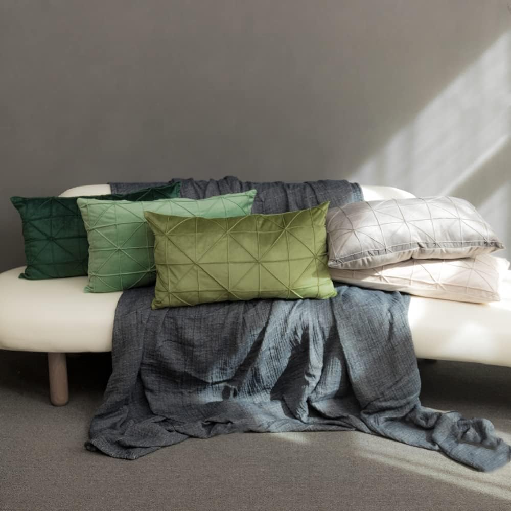 VG|sage-green|Velvet Pillow Cover