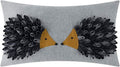 Decorative Throw Pillow Covers Cute Hedgehogs Accent Cushion Covers Cases Pillowcases for Sofa Couch Bed Home Decor - Gray