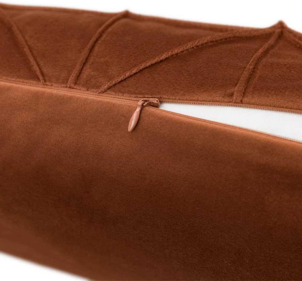 VG|copper-brown|Velvet Pillow Cover