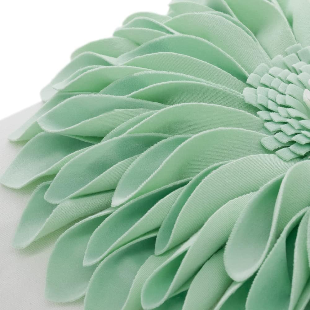 VG|green-mint-green-white-canvas|3D Sunflowers Throw Pillow Cover Wine Red