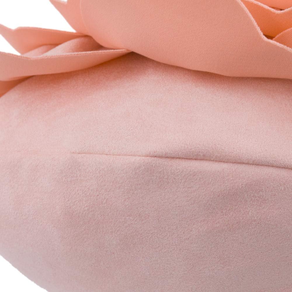 Flower Throw Pillow Cover Decorative Round Pillowcase Floral Cushion for Bed Sofa Couch Car Decor