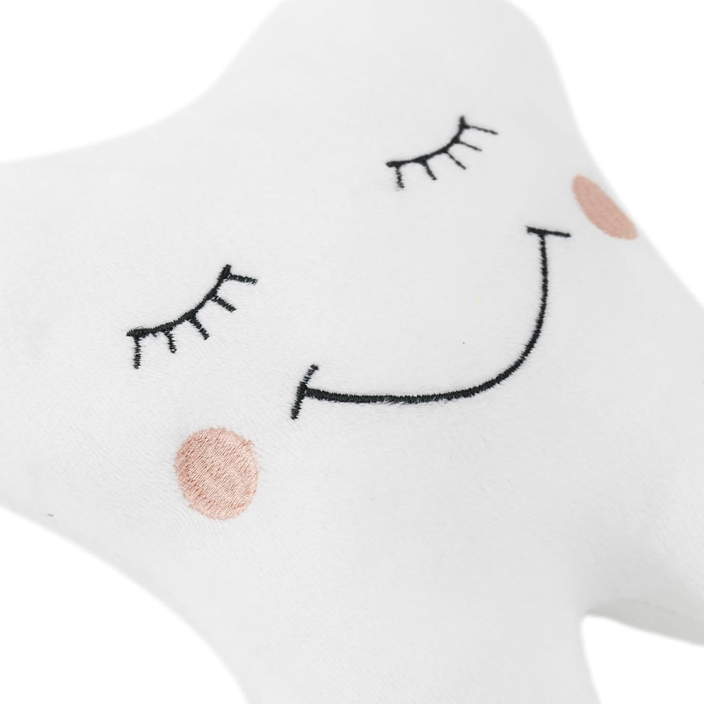 Dear Tooth Fairy Pillow with Pocket Soft 3D Tooth-Shaped Stuffed Throw Pillow Cushion