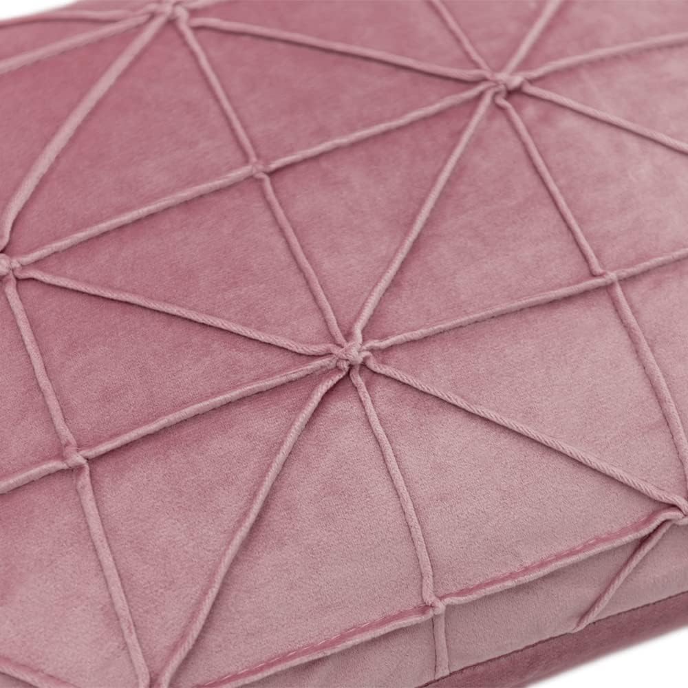 VG|grayish-pink|Velvet Pillow Cover
