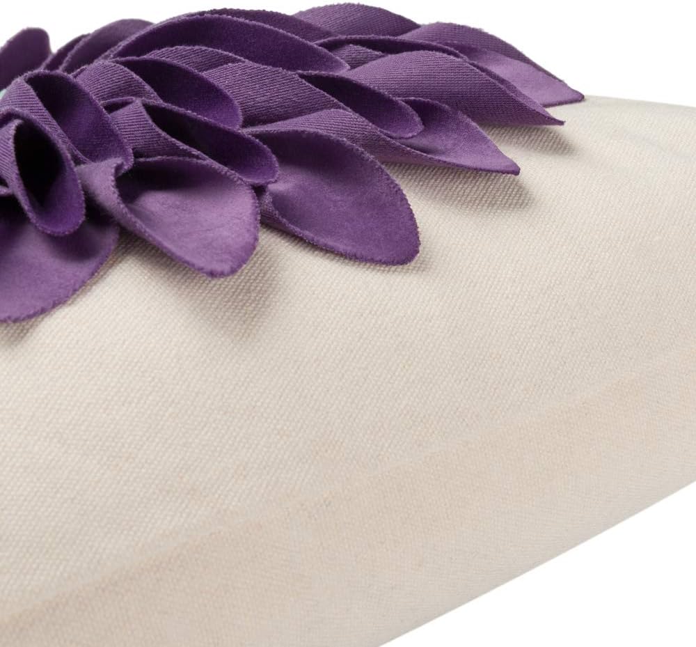 VG|purple-dark-purple-beige-canvas|3D Sunflowers Throw Pillow Cover Wine Red
