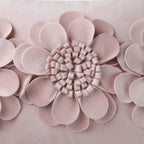 VG|rose-gold|3D Flower Throw Pillow Cover