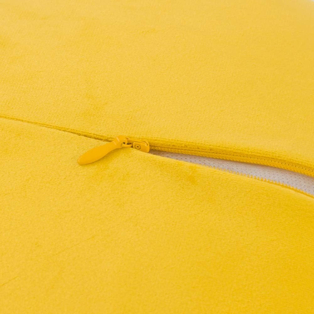 VG|yellow|Decorative Throw Pillow with Insert