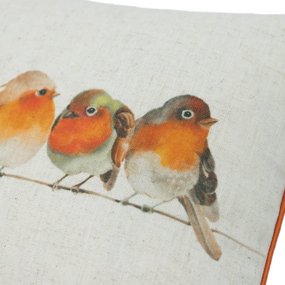 VG|red|Happy Embroidery Throw Pillow Cover