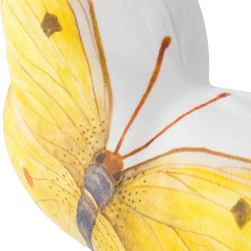 VG|light-yellow|3D Butterfly Throw Pillow, Hot Pink