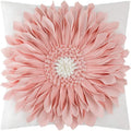 VG|pink-pink-white-velvet|3D Sunflowers Throw Pillow Cover Wine Red