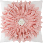 VG|pink-pink-white-velvet|3D Sunflowers Throw Pillow Cover Wine Red