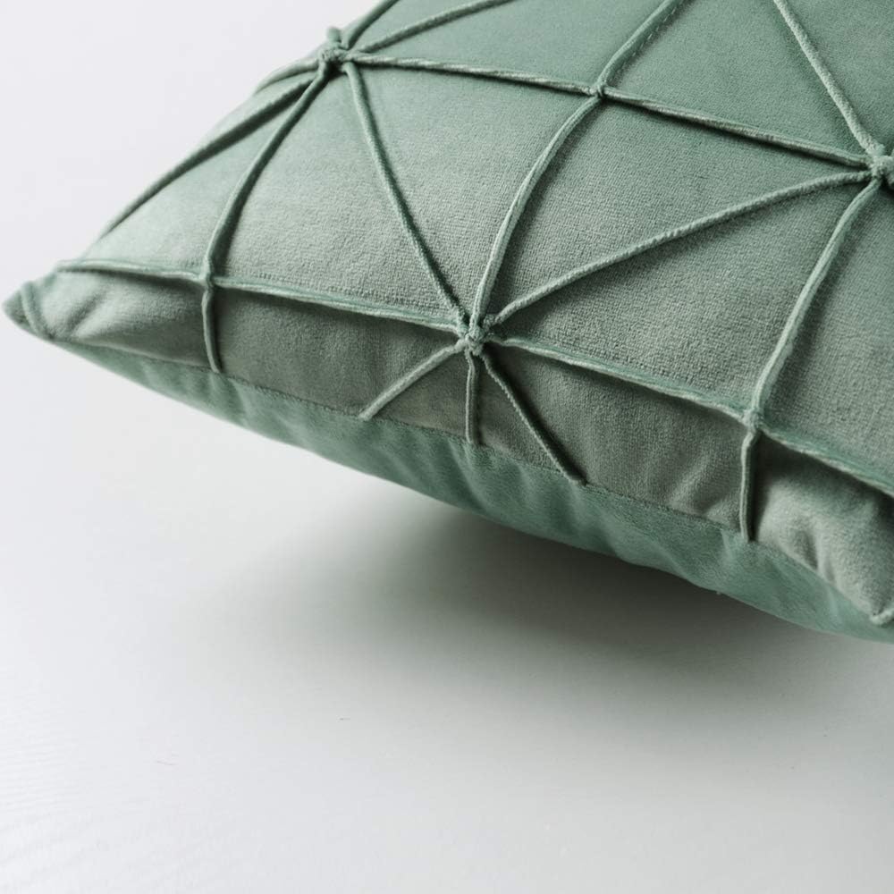 VG|sage-green|Velvet Pillow Cover