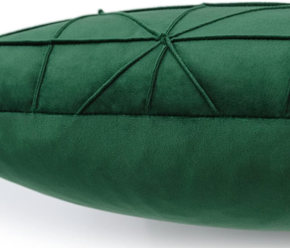 VG|dark-green|Velvet Pillow Cover
