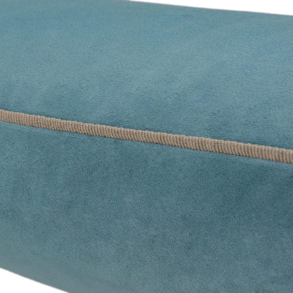 VG|blue-j602-34|Solid Velvet Decorative Throw Pillowcase Luxury Soft Cushion Cover for Sofa Couch Chair Blue