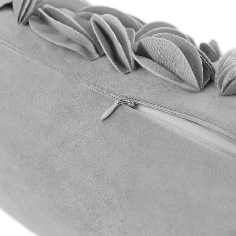 Handmade 3D Floral Throw Pillow Cover