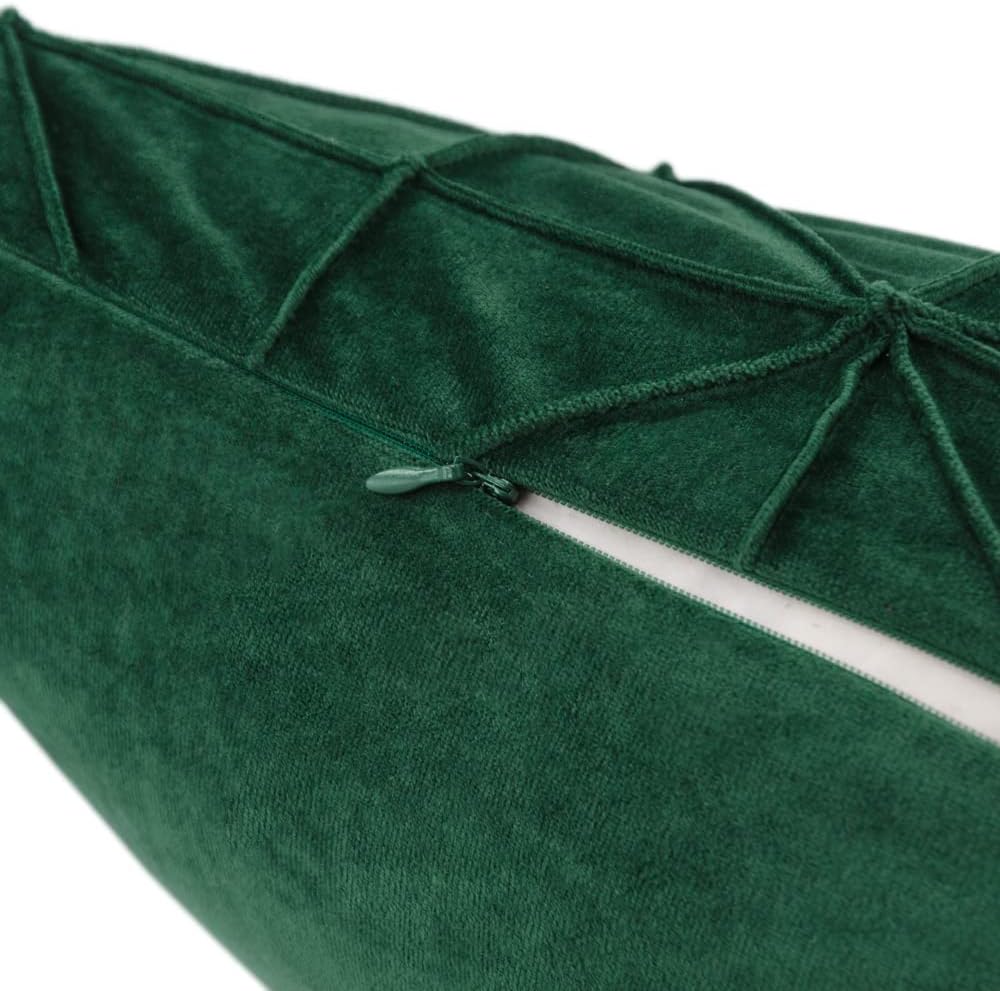 VG|dark-green|Velvet Pillow Cover