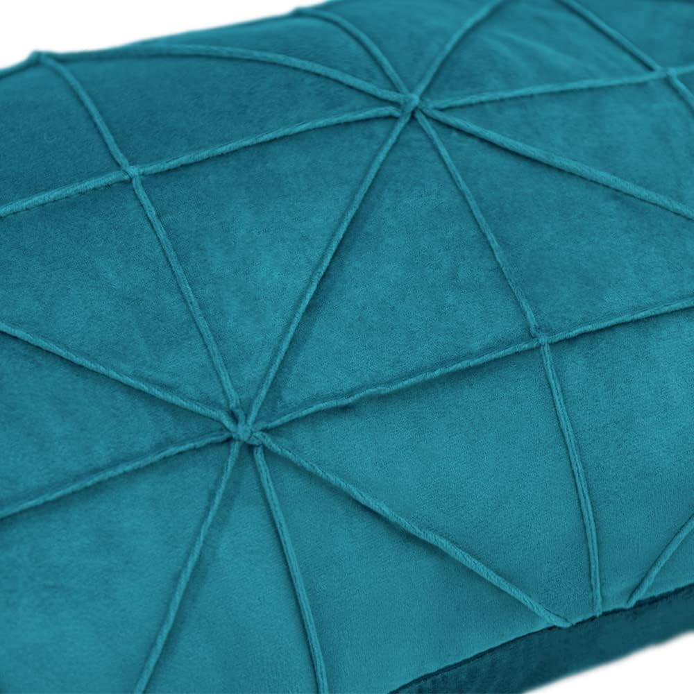 VG|teal-blue|Velvet Pillow Cover