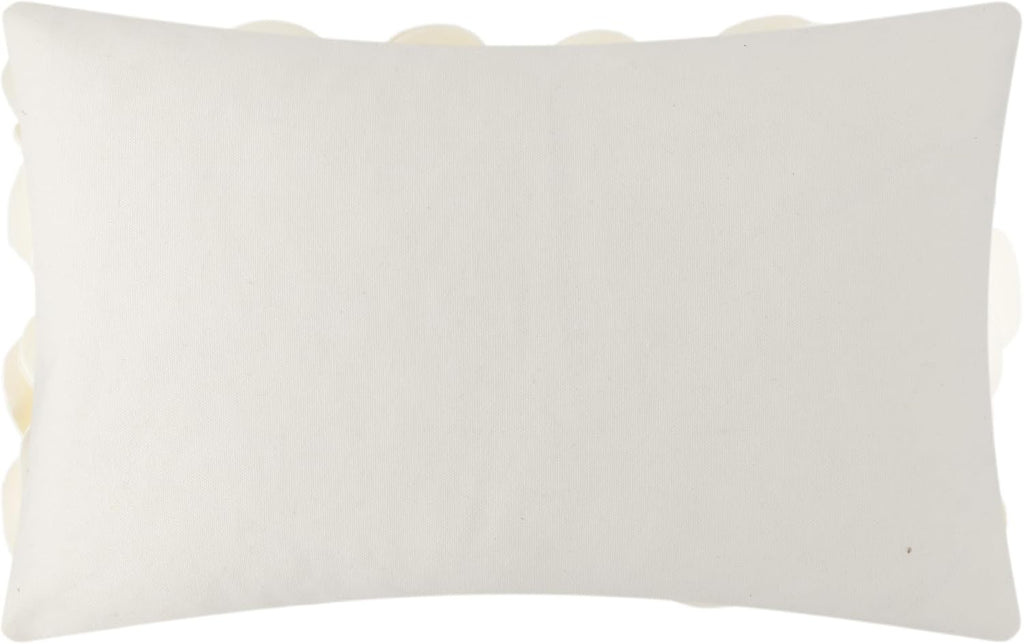 VG|cream-velvet|Handmade 3D Floral Throw Pillow Cover