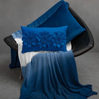 VG|royal-blue|3D Flower Throw Pillow Cover