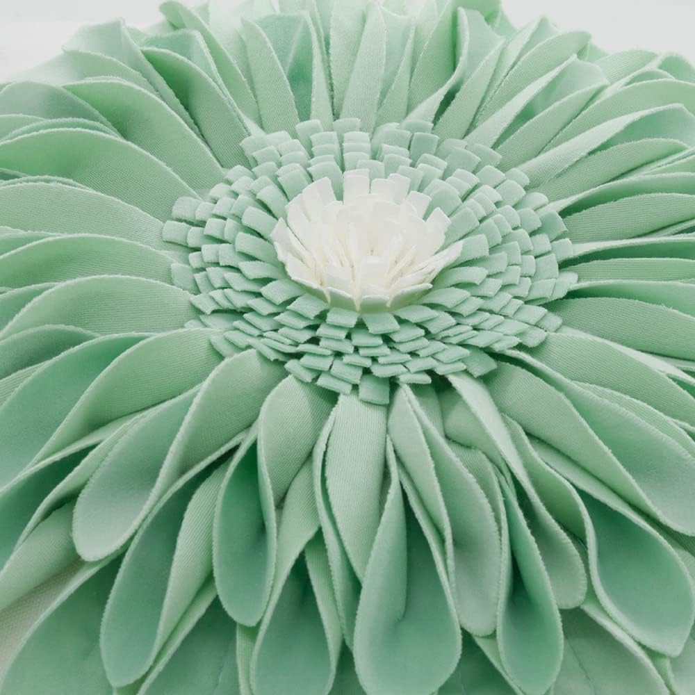 VG|green-mint-green-white-canvas|3D Sunflowers Throw Pillow Cover Wine Red