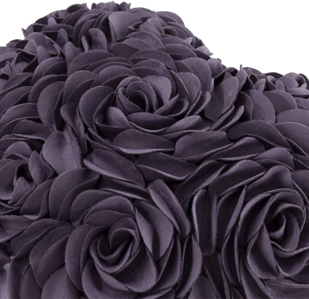 VG|lavender-purple|Heart Flower Throw Pillow Covers