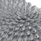 VG|a1-lght-grey-velvet|3D Flower Throw Pillow Cover, Velvet, Light Grey