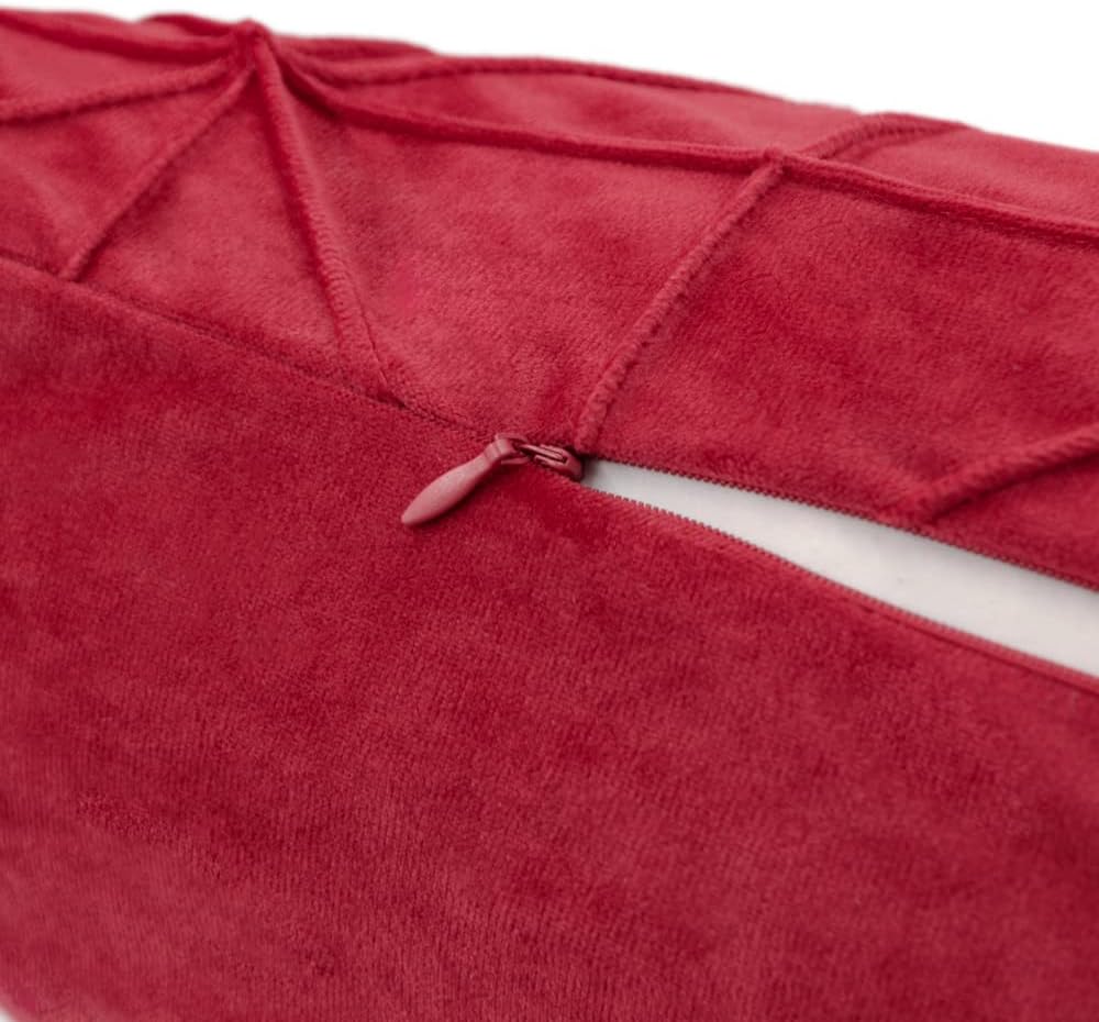 VG|red|Velvet Pillow Cover