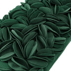 VG|dark-green-persian-velvet|Handmade 3D Floral Throw Pillow Cover