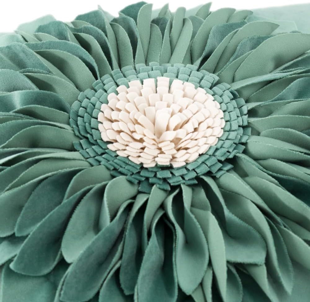 VG|green-dark-green|3D Sunflowers Throw Pillow Cover Wine Red