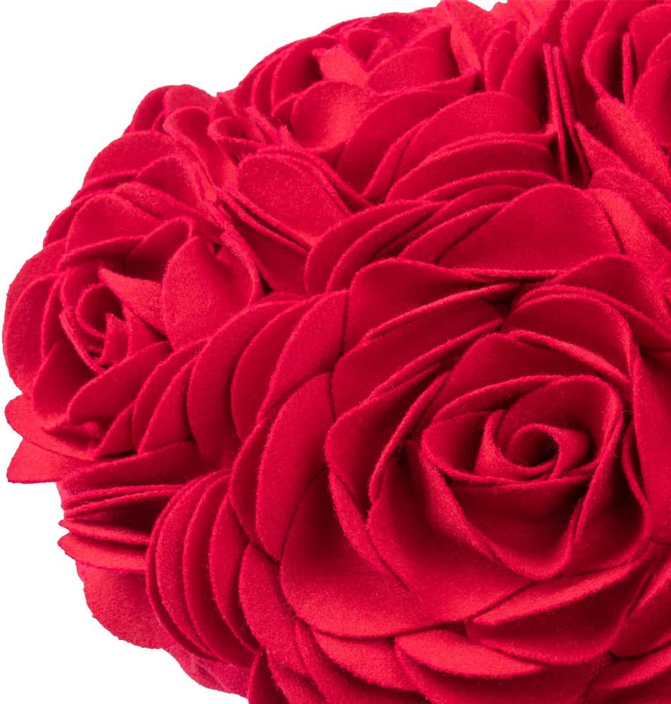 Heart Flower Throw Pillow Covers