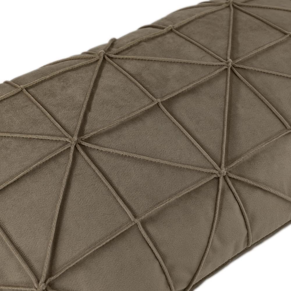 VG|dark-brown|Velvet Pillow Cover