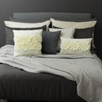 VG|creamy-white|3D Flower Throw Pillow Cover