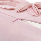 VG|pink-velvet|Handmade 3D Floral Throw Pillow Cover