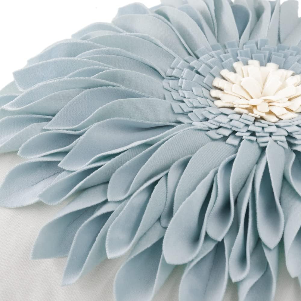 VG|blue-light-blue-white-canvas|3D Sunflowers Throw Pillow Cover Wine Red