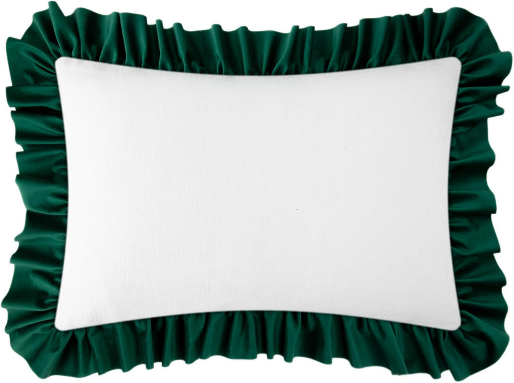 Zebra Green Lace Throw Pillow Cover