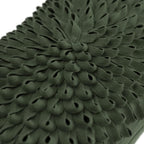 VG|green-wool|3D Flower Throw Pillow Cover, Velvet, Light Grey