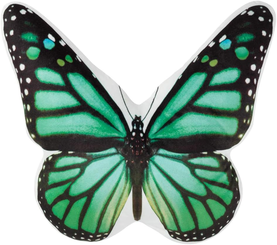 VG|green-butterfly|3D Butterfly Throw Pillow, Hot Pink
