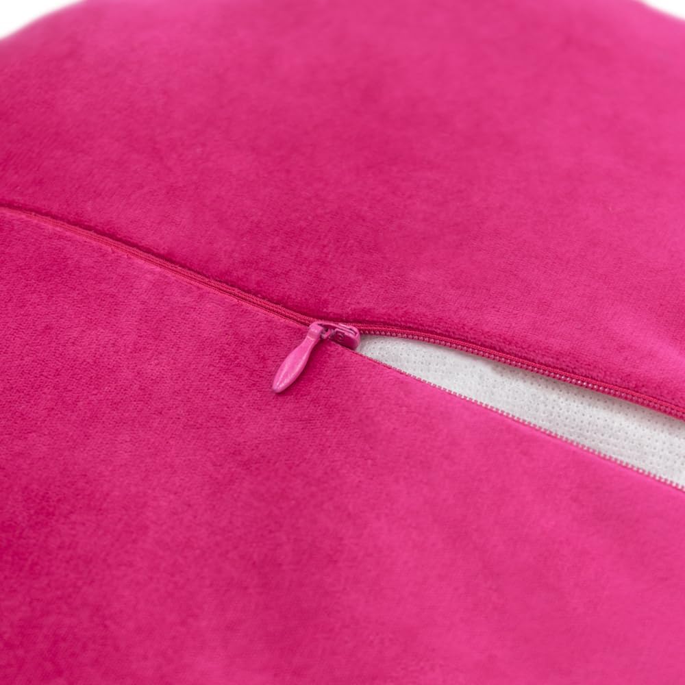 VG|hot-pink|3D Flower Throw Pillow Cover
