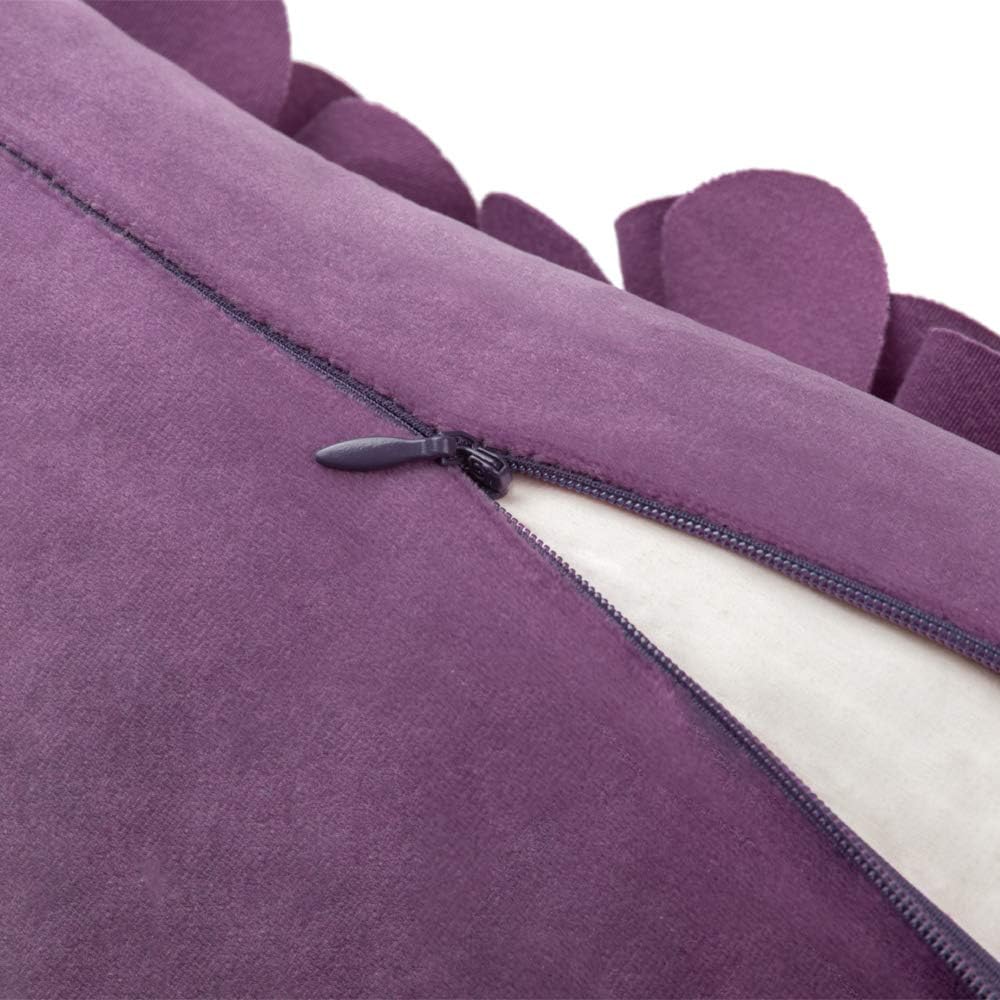 VG|purple|3D Flower Throw Pillow Cover