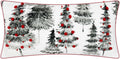 Christmas Trees Throw Pillow Cover Red Ball Pillow Case Festive Decorative Cushion Covers for Sofa Couch Home Holiday - 27" x 14" (Pack of 1) / Multiple
