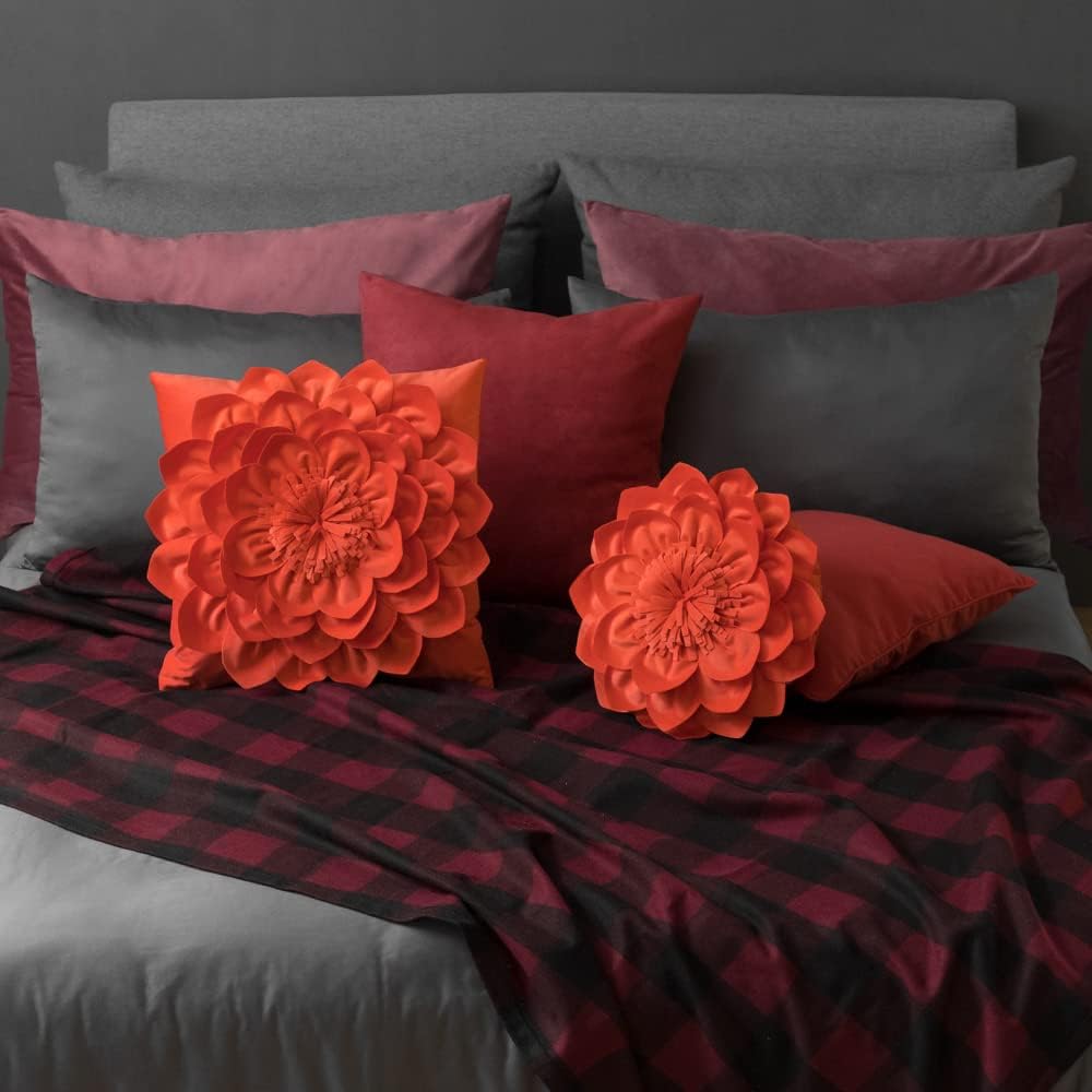 VG|orange|Decorative Throw Pillow with Insert