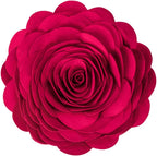 VG|suederosered|Handmade 3D Flower Throw Pillow Round Cushion
